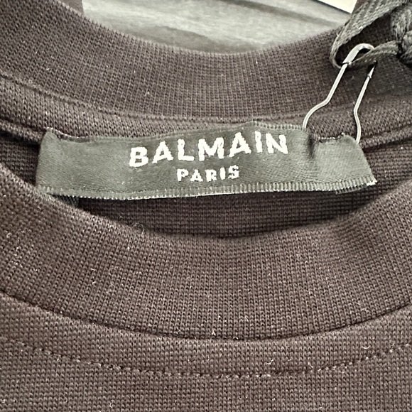 Balmain Black and Gold Logo Tank Top - Picture 8 of 9